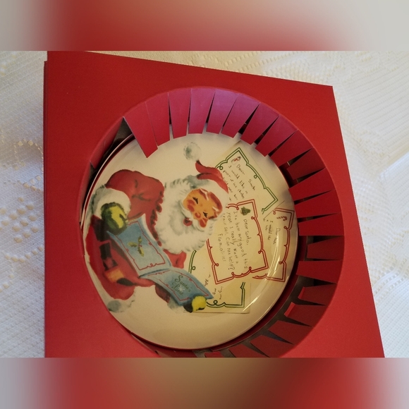 Williams Sonoma Set of 4 Dear Santa Holiday Plates in Box - Picture 4 of 8